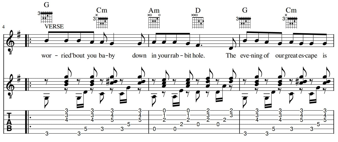 Everybody Pays As They Go |  Jakob Dylan: Guitar Tab, Lead Sheet, Vocals, Chords